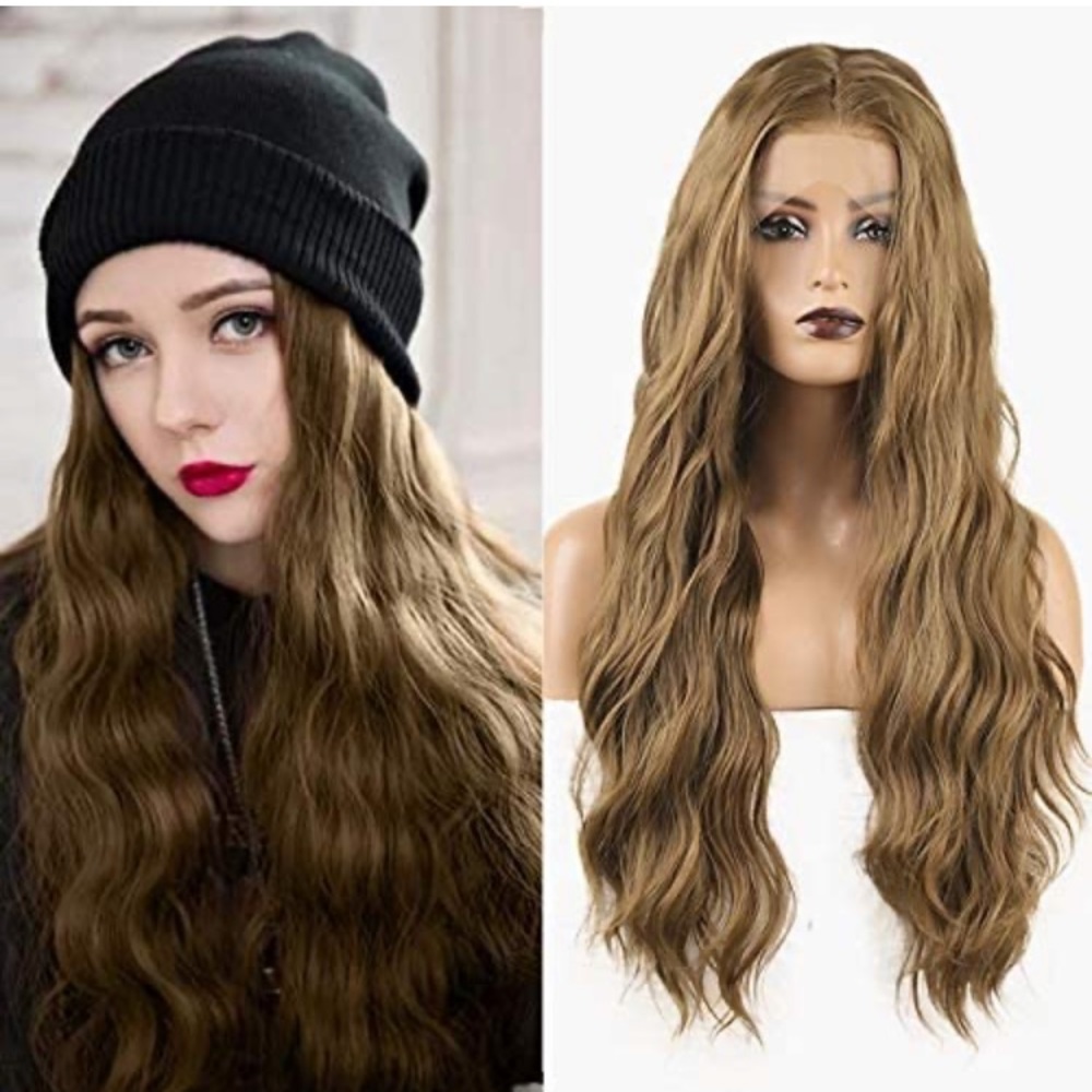 Greenish Brown Lace Front Wigs